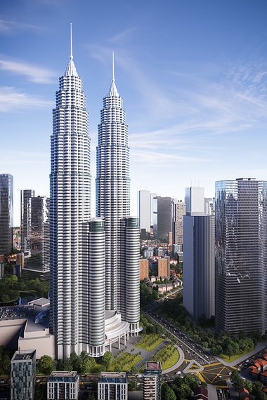 Petronas Twin Towers (archviz cover)