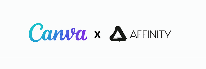 Canva acquired the entire Affinity design suite (photo editing, publishing & illustration software) from Serif (UK).