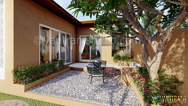 3d exterior rendering services: design, 3D, modelling, studio,home, bungalow, exterior, front yard, Luxury, Garden, designers, view