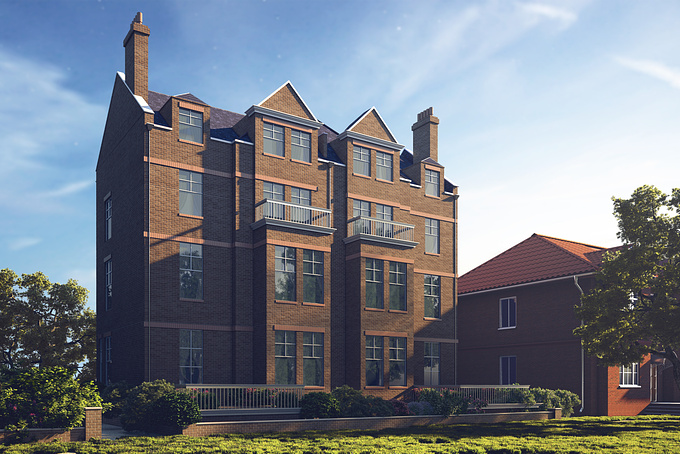 Freelance 3D visualization shot of a house in United Kingdom.