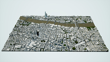 6 km² 3D Model of Central London