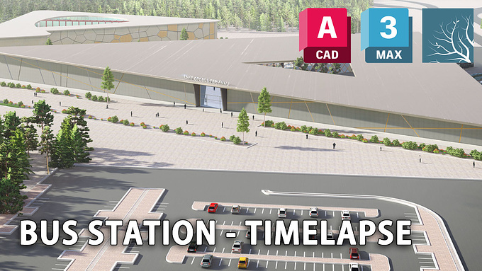 Bus Station Modeling - Timelapse