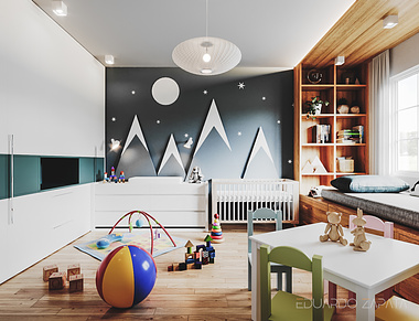 3D Render | Nursery Interior Design