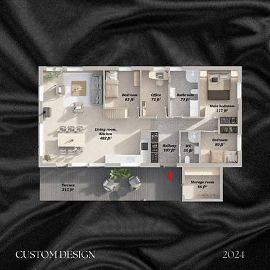 Luxury 3D/2D floor plans