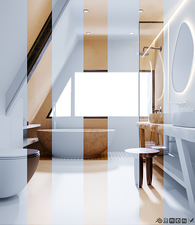 Visualization of A Bathroom