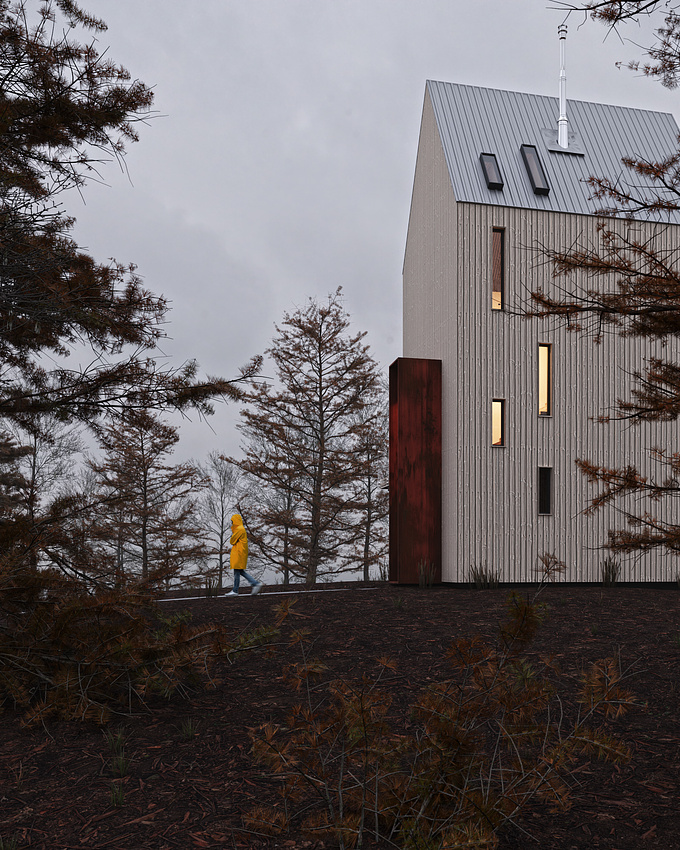 Nordic cabin inspired on the a project made by Omar Gandhi Architects.