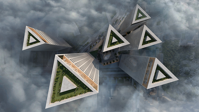 Brick Visual - http://brickvisual.com
Trigoni is a cluster of triangular smart skyscrapers, designed by Lahdelma & Mahlamäki Architects Competition-winning masterplan for Helsinki.
Developer: YIT
