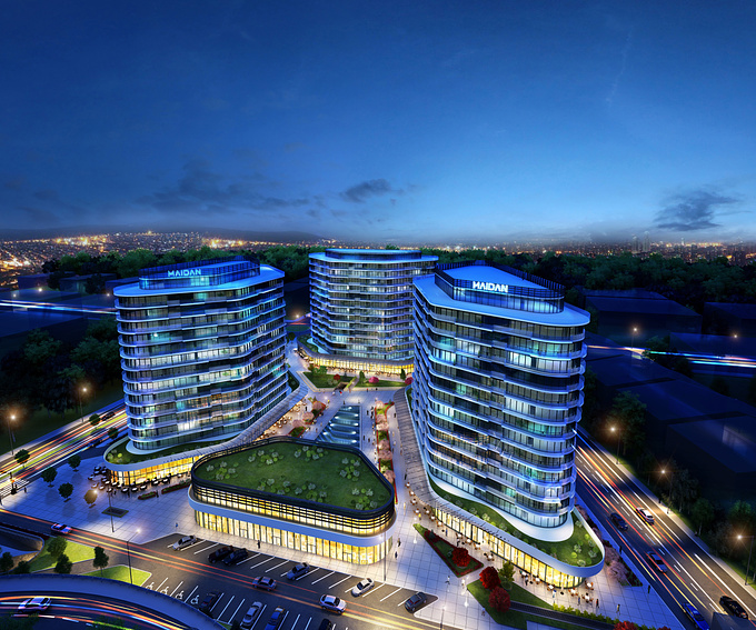 MAIDAN 
HOUSING, BUSINESS CENTER,
THE MALL
 SOFTWARE
3SMAX VRAY PS
