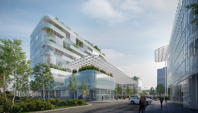 http://www.wolf-va.com/
“The glass garden”, competition entry for the New Dimnikcobau Business Park in Ljubjana, 2019.
