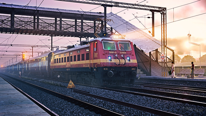 http://google.com/+AmarjeetSinghKhalsa
The following scene has been rendered in 3D showing a remote location in India generally seen while travelling through Indian Railways. Rendered using 3DS MAX 2012, Vray and Adobe Photoshop.