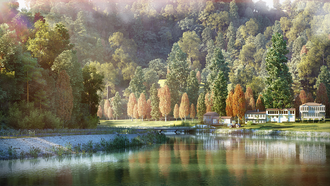 "sunny morning" done with 3D max|Vray|PS