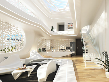 orgainc interior design of apartment
