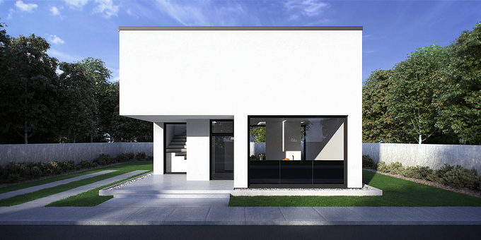 http://www.d-w.co
Exterior - Front Elevation

Software: Rhino 5 / Thea Render / PS CC