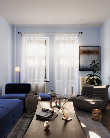 Modern Living Room in Paris