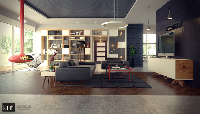 http://www.kutdesign.com/
Design and visualization living room for young, creative man
https://www.behance.net/gallery/25374643/Orange-rays-living-room-project