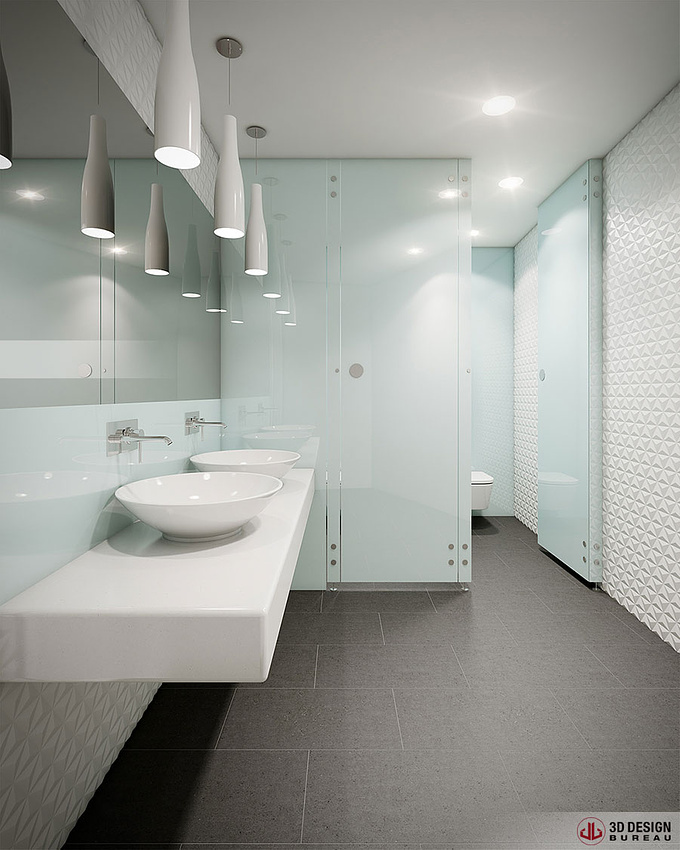 3D Design Bureau - http://www.3ddesignbureau.com
Commercial Interior Render - Bathroom