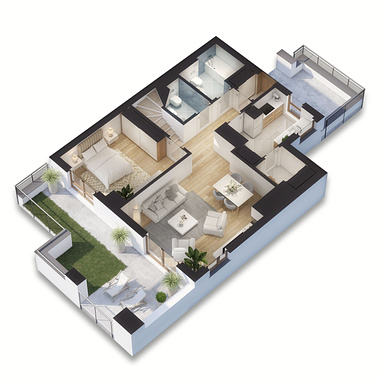 3d architectural layout