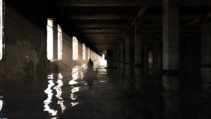  - http://
An apocalyptic vision of a flooded building.