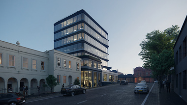 3d renders of a commercial and retail renovated building in Collingwood