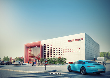 Concept design multifunctional sports complex in Dubai.