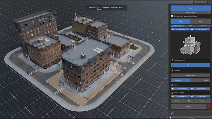 ICity - Procedural City Modelling in Blender