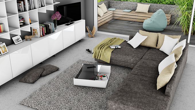 3D Design Studio - http://www.3d-design-studio.de/visualisierung-eines-wohnzimmers/
Rendering of a living room.