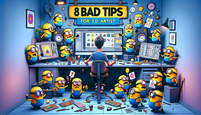 8 bad tips for a 3D artist