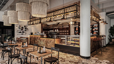 Photoreal 3D Render of a Beautiful Restaurant Interior