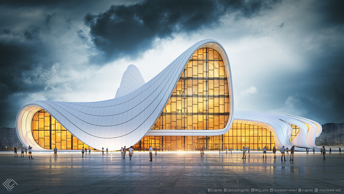 cgpoly
Hello everyone
My new work (Organic Architecture)
Simulation of Zaha Hadid Architect Project (Heydar Aliyev Center)
Hope You Like it
...............................................
Programs used
3DS Max , V-Ray , Photoshop
...............................................
Contact
https://www.facebook.com/cgpoly/
https://www.facebook.com/groups/CGPoly/
https://www.behance.net/nuradeen-art
https://www.linkedin.com/in/nuraddin-omar/
https://www.youtube.com/user/nurmax3d/videos