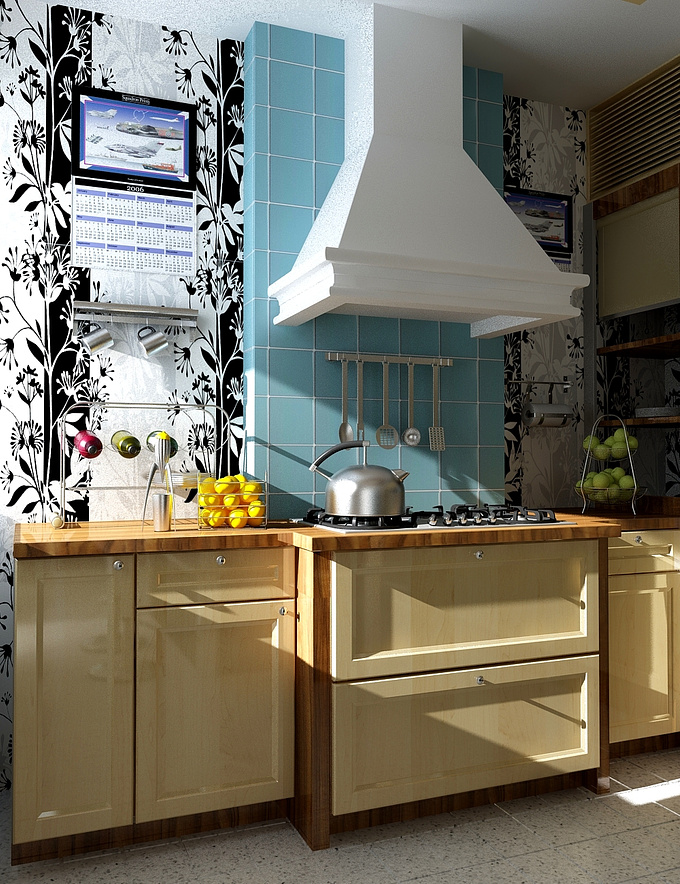 farzad - http://poorian
here is another render of my kitchen i hope u all guys like thet
