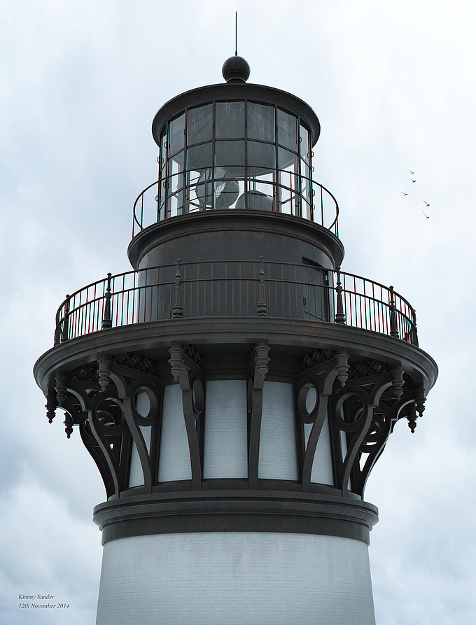  - http://
This is a lighthouse i chose to for my portfolio, but also as a challenge to better my abilities in achieving photo realism.

I used 3Ds Max with Vray and Photoshop.