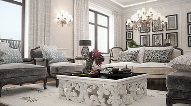 Classical living room scene