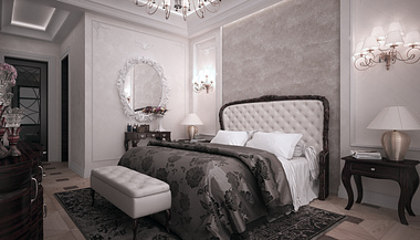 Classical bedroom scene