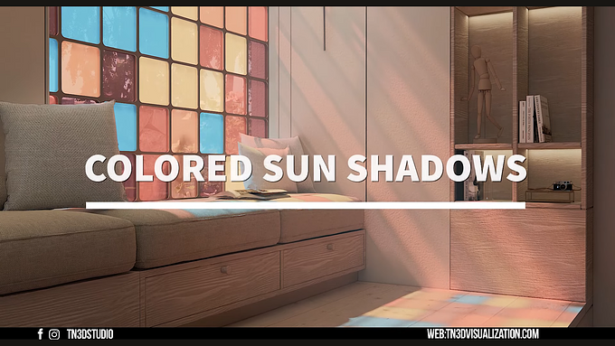 Enscape Tips - How To Add Color Sun Shadows To Your Interior Renderings