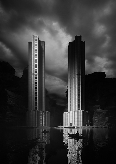 Two Tower - Hugh Ferriss + Droquis Challenge