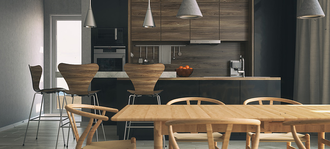  - http://
"Concrete & Wood" Visualization Project.

Software Used:
-Autodesk 3DS Max
-VRay
-PS