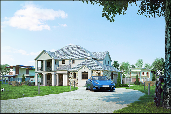 KCL-Solutions - https://goo.gl/uYxlgk
Exterior design rendering for residential modern home