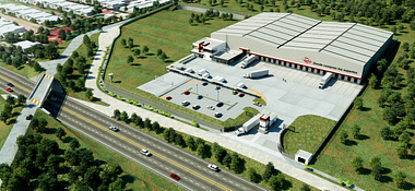 10,000 sqm Warehouse - Aereal View