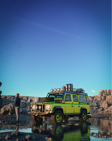 CGI - Cena de Estudo Land Rover Defender