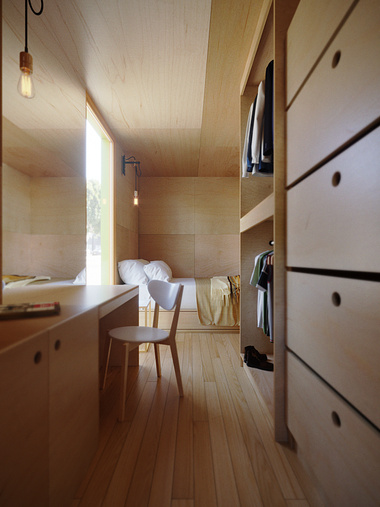 Shipping Container Housing Interior