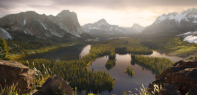 Personal project landscape
Full CGI
Software : 3dsmax, Vray, Forest pack pro, Photoshop
