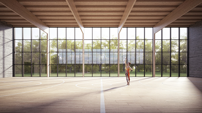 University project.
Concept Design for a new sports hall in Oldenburg.
The main materials are concrete and wood. 

Follow me on
https://www.behance.net/patrickdrescher