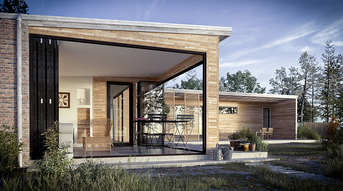 Inspired by Håkansson Tegman House by Johan Sundberg done for my personal portfolio done in 3dsmax, vray and PS