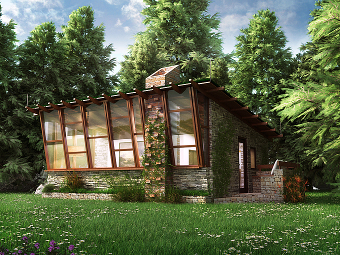 Shashank
Project Name : Tall Trees Retreat
Location     : Manali , himachal pradesh (India)
Area         : 37 Sq m.
Designed By  : Anand Singh
Rendered By  : Shashank Makhija 
Software used: 3DS MAX , vray ,itoo forest & Photoshop