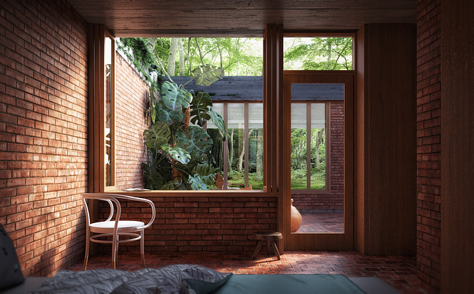 B+D Arqs. - http://B+D Arqs.
Project of a brick house in Buenos Aires, Argentina.