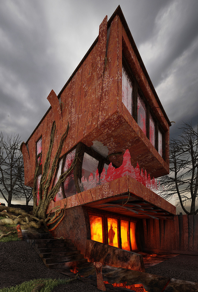 Transformed a former project into a demented building from Hell!