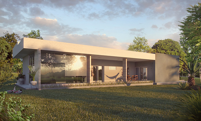 Rendered with vray for sketchup post in photoshop