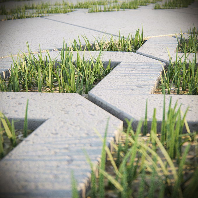 [reform] arkitekter
grass with turfstone pavers...
sketchup
maxwell render standalone plugin for sketchup
maxwell grass feature
photoshop