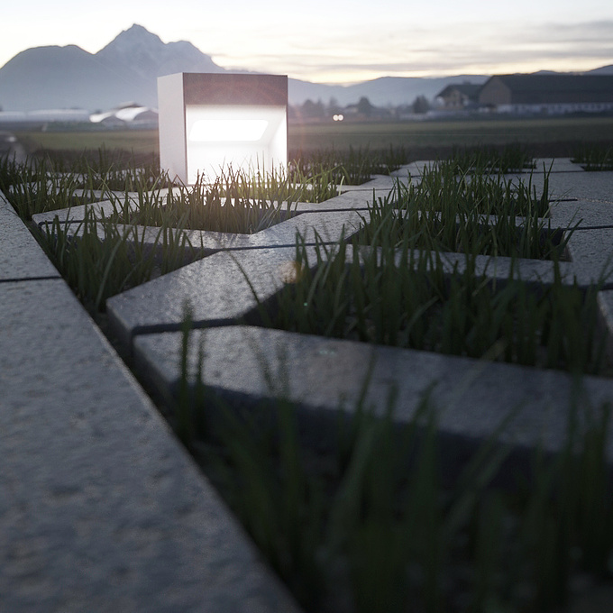 [reform] arkitekter
grass with turfstone pavers at night, HDRI illuminated...
sketchup
maxwell render standalone plugin for sketchup
maxwell grass feature
photoshop
