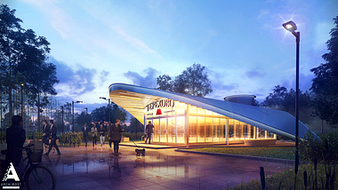 Visualization of the metro station "Terehovо"